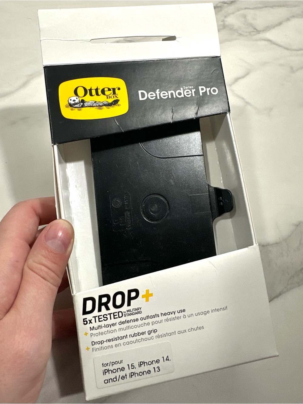 OtterBox Defender Pro Black Case iPhone 13, 14, 15 (Only Back Piece Included)